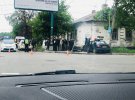 У Полтаві зіткнулися поліцейський Toyota Prius та легковик Daewoo Lanos