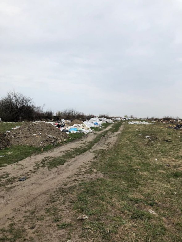 За 100 метрів від "Арени Львів" вже лежать купи сміття