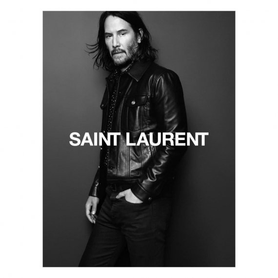Кіану Рівз став обличчям чоловічої лінії французького бренду Saint Laurent