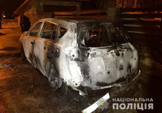 В Ровно секретарю городского совета сожгли авто
