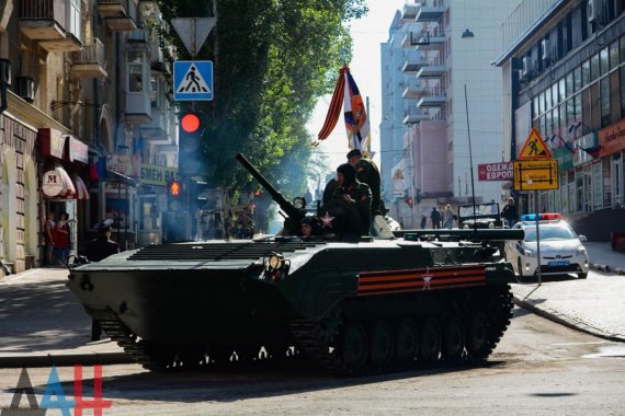 В окупованому Донецьку активно йде підготовка до військового параду 9 травня