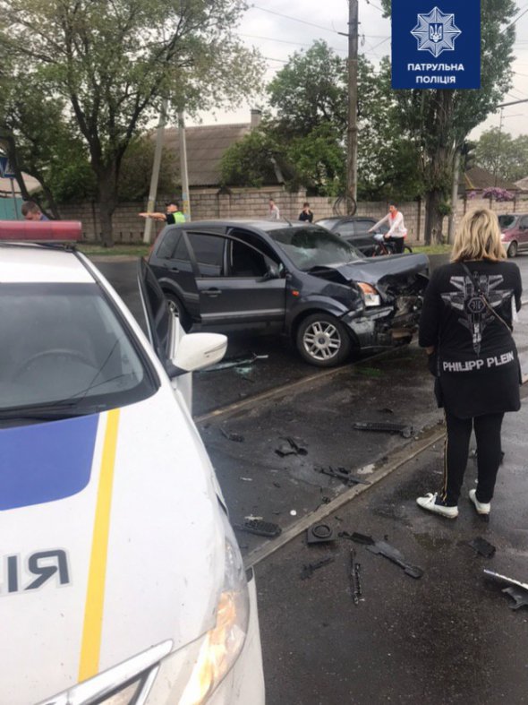 В Мариуполе полицейские попали в аварию