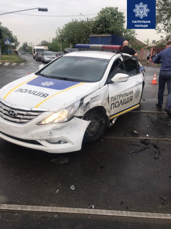 В Мариуполе полицейские попали в аварию