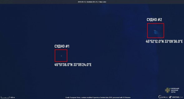 Супутниковий знімок з сервісу Sentinel Hub за 12 травня 2019 року