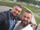 Благочинний Білоцерківського району протоієрей Микола Гопайнич та Руслан Руденко