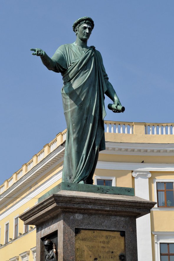 Памятник Арману Ришельё в Одессе. Скульптор Иван Мартос, 1828.