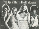 В 1970-х годах в Европе и Америке в период расцвета культуры хиппи в моде были усы, пышное и длинные волосы