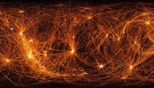 NASA створило знімок космічних джерел рентгенівського випромінювання.  Фото: NASA 