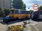 Под Киевом в Боярке случилась масштабное ДТП - столкнулись маршрутка и спринтер