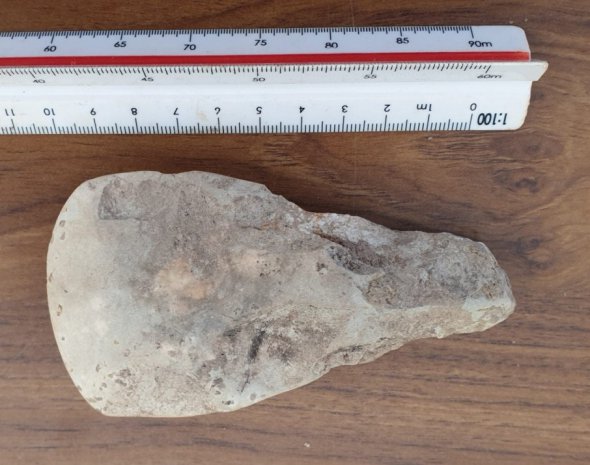 Кам'яну сокиру розкопали студенти в Уельсі