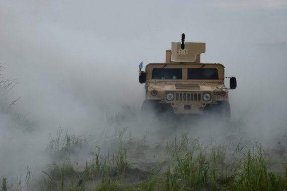 Пограничники провели военные тренировки в зоне ООС