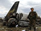 Залишки збитого літака Іл-76 у Луганську. Тоді загинуло 49 українських військових