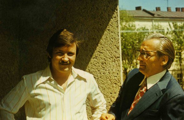 Владимир с отцом, Львов, 1975