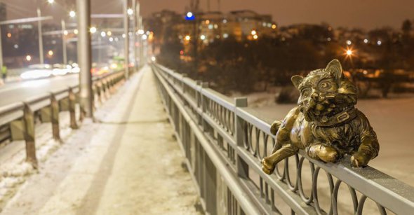 Київський міст взимку