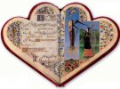 В Средневековье делали молитвенники в форме сердца