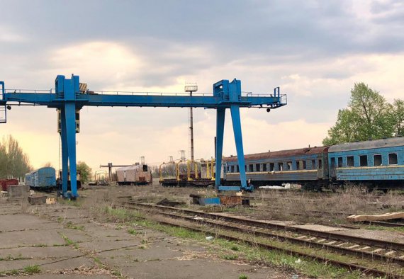 Железнодорожная станция Майорская Донецкой области