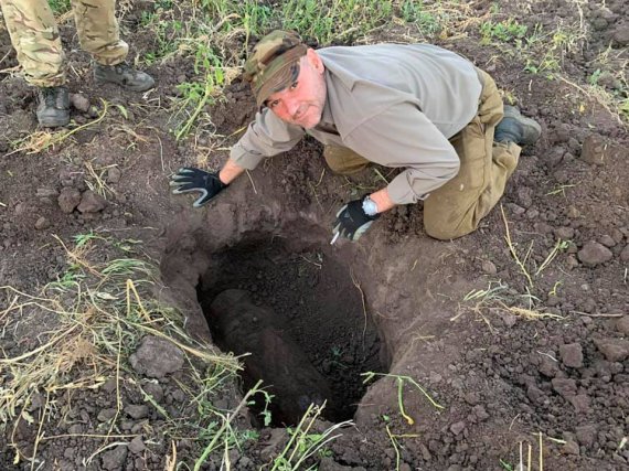 Під Полтавою відкопали бомбу 