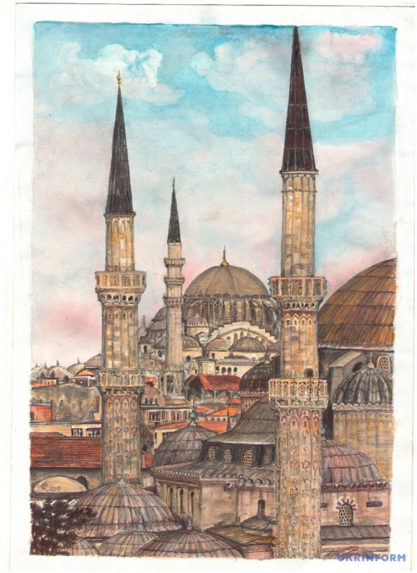 Рисунок Романа Сущенко "Стамбул"