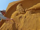 В бельгійському місті Остенд митці створювали скульптури з піску на тему "Мрії"