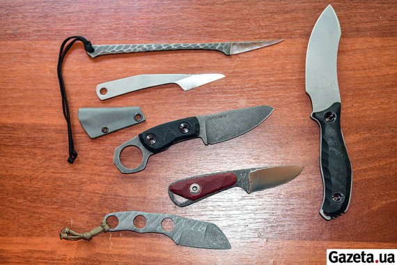 Олександр Крава виготовляє 7 постійних авторських моделей ножів