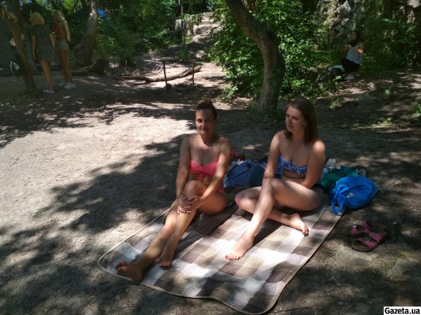 Ирина и Наталья Явдошина приехали в каньон из Киева