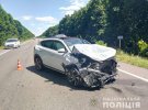 На трасі під Харковом у смертельному   у лобовому зіткненні зійшлися   Hyundai та мікроавтобус Ford з пасажирами