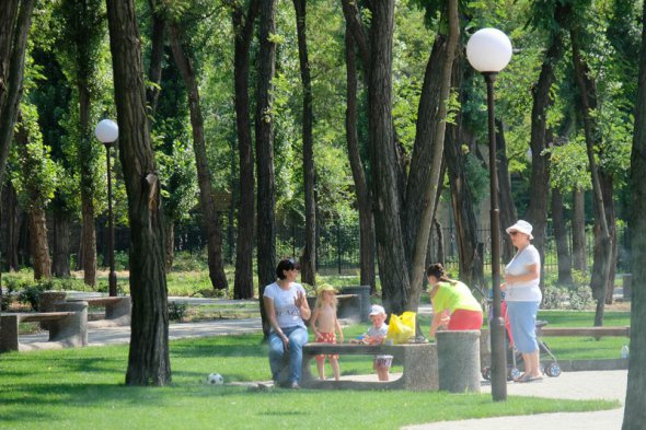 Обновленный центральный парк города Покрова