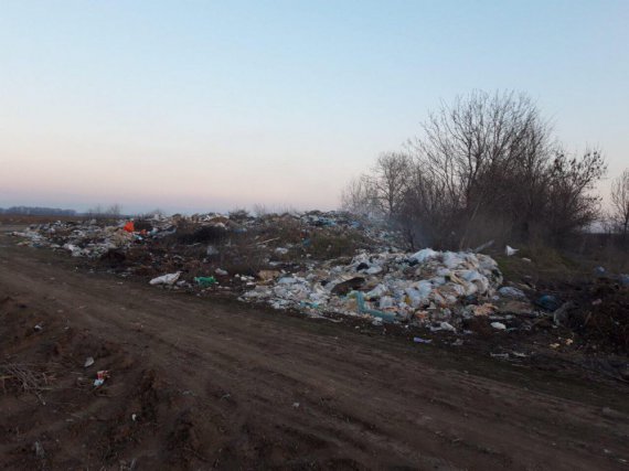 У селі Тахатулове на Полтавщині люди звозять сміттяна околицю села, бо немає баків