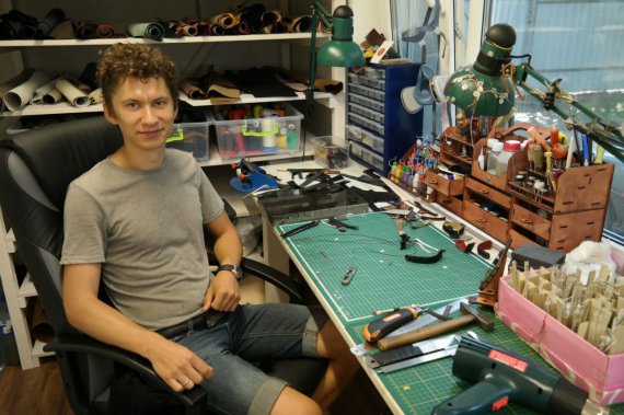 Евгений оборудовал собственную мастерскую в Краматорске Донецкой области