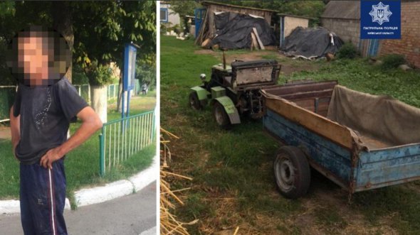 Тракторист хотел убежать от полиции