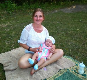 Діна Макарова з чотиримісячною дочкою Ладою через 2,5 ­місяця після пересадки серця