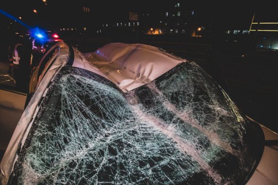У Києві п'яний водій  BMW X5 тікав від поліції і потрапив у ДТП