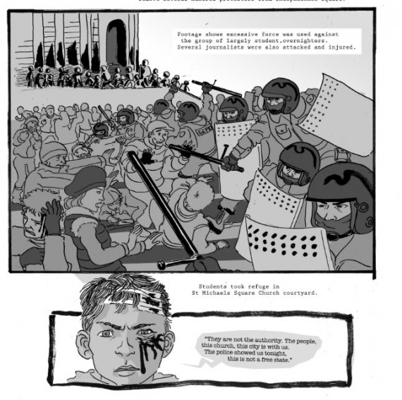 Уривок з коміксу Euromaidan