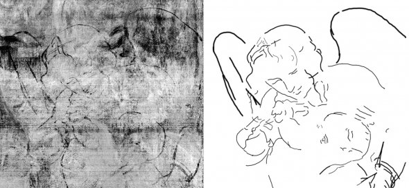 За допомогою новітніх технологій встановили початкову версію картини "Мадонна в скелях"