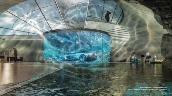 Q by Aston Martin разрабатывает дизайн уникального гаража для автомобилей марки