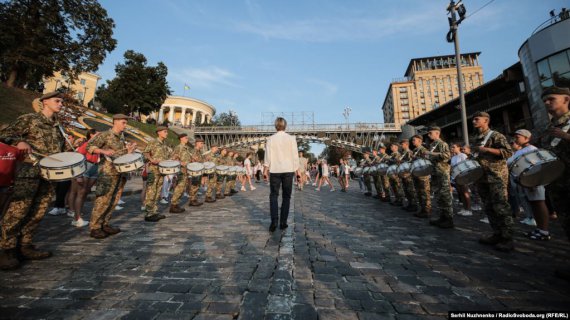 У центрі Києва провели репетицію урочистостей до Дня Незалежності.