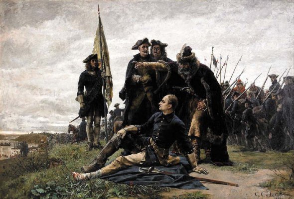 Густав Седерстерм. Мазепа и Карл XII после Полтавской битвы