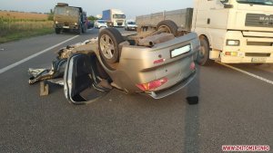 В момент аварии авто несколько раз перевернулось. Фото: ZhitomirInfo