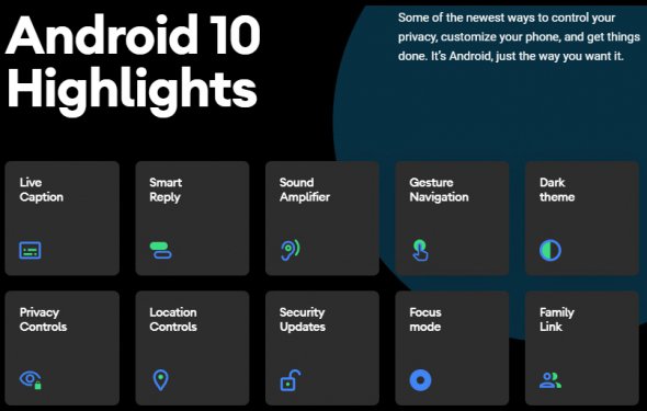 Android 10 - основные характеристики