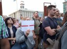 На Майдані Незалежності протестують через звільнення бойовика ДНР Володимира Цемаха. Фото: Софія Староконь