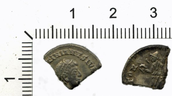 Шматочки знецінених римських монет, які використовували як здачу