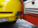 В Одессе маршрутка "поцеловала" в сторону троллейбус