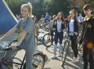 Організували велопробіг для учнів Щербанівської ОТГ