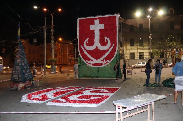 Герб Вінниці 13 вересня. Фото: Ірина Кальченко