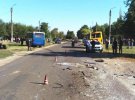 В поселке Шабо Одесской столкнулись маршрутки с пассажирами. Пострадали 19 человек
