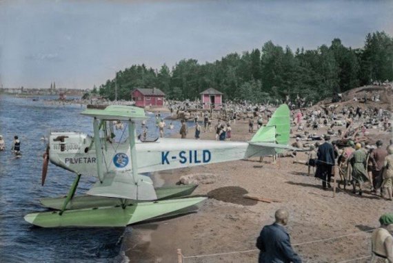 Показали, как жили финны в 1910-1930-х. Самолет De Havilland D.H.60X Pilvetr в Хельсинки