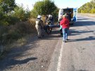 На Дніпропетровщині   Chevrolet Lacetti зіткнувся із вантажівкою MAN і злетів у кювет. Загинула одна людина