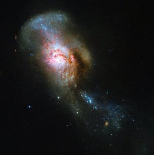 "Слияния Медузы" сделано телескопом Hubble