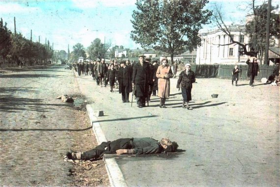 Показали фото Киева и Бабьего Яра в октябре 1941-го.