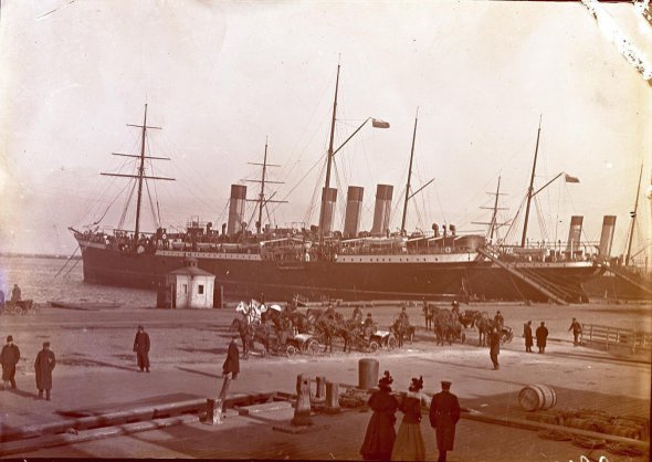 Пассажирский пароход «Николай» в Одесском порту 7 ноября 1899-го